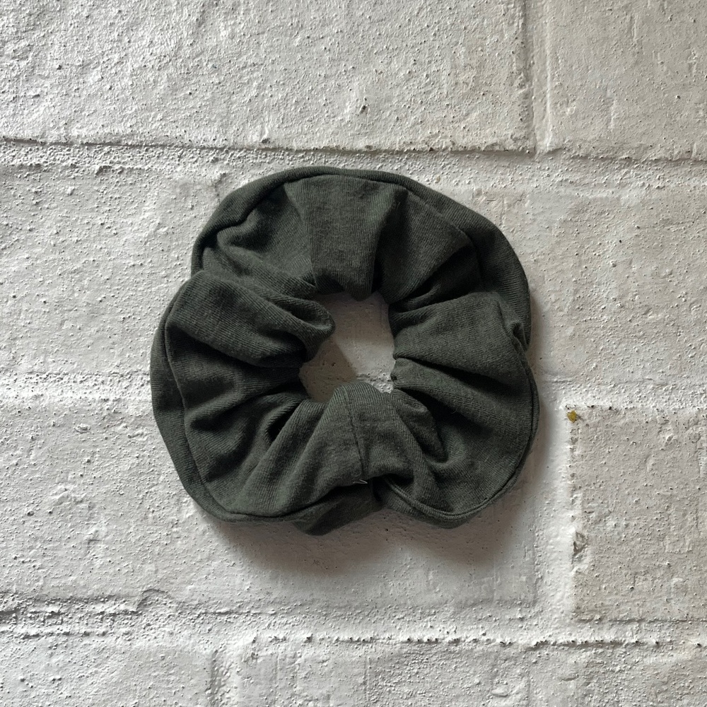 Jax & Lennon Classic Scrunchie in Thyme Green - Picture 2 of 2